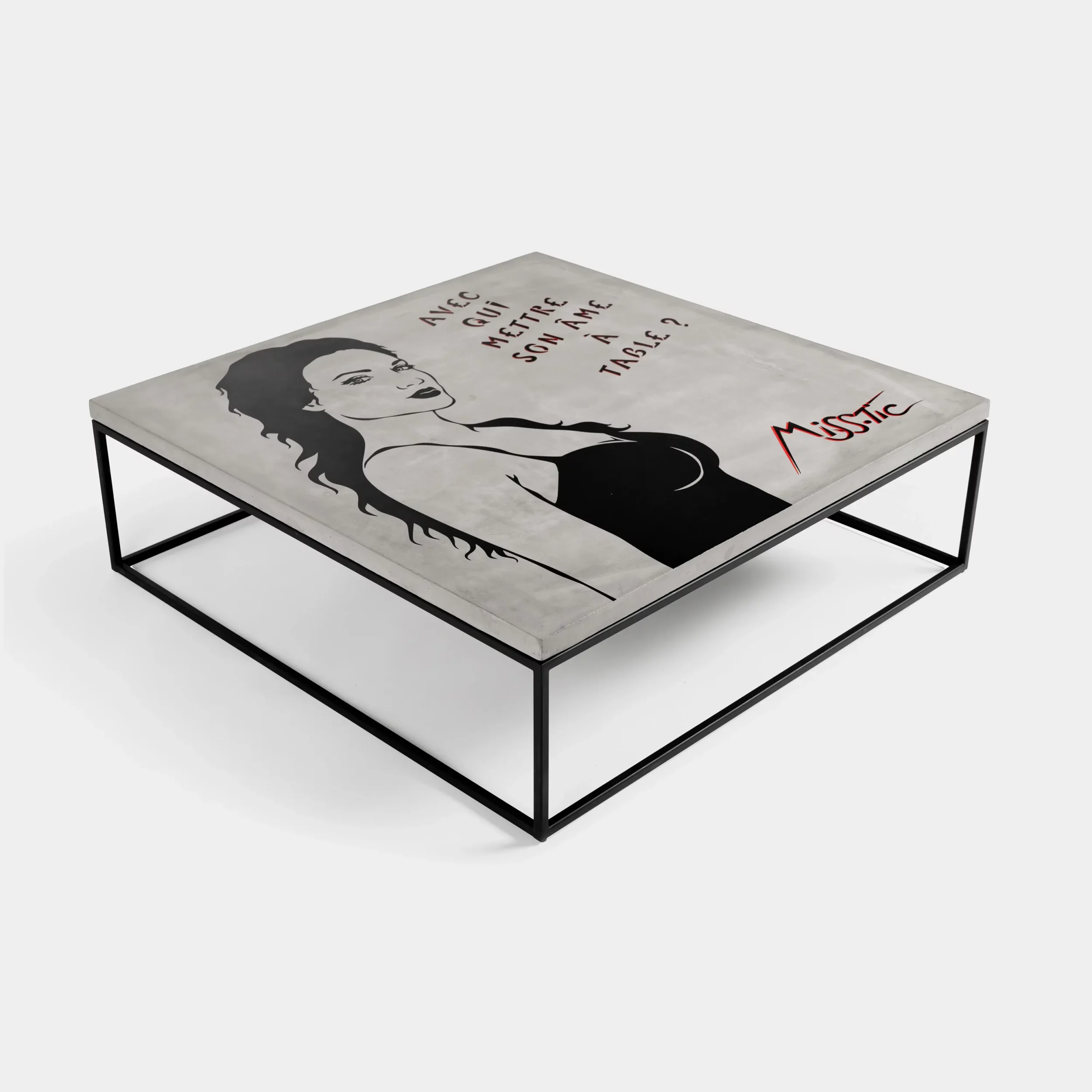 Miss.Tic limited edition concrete coffee table