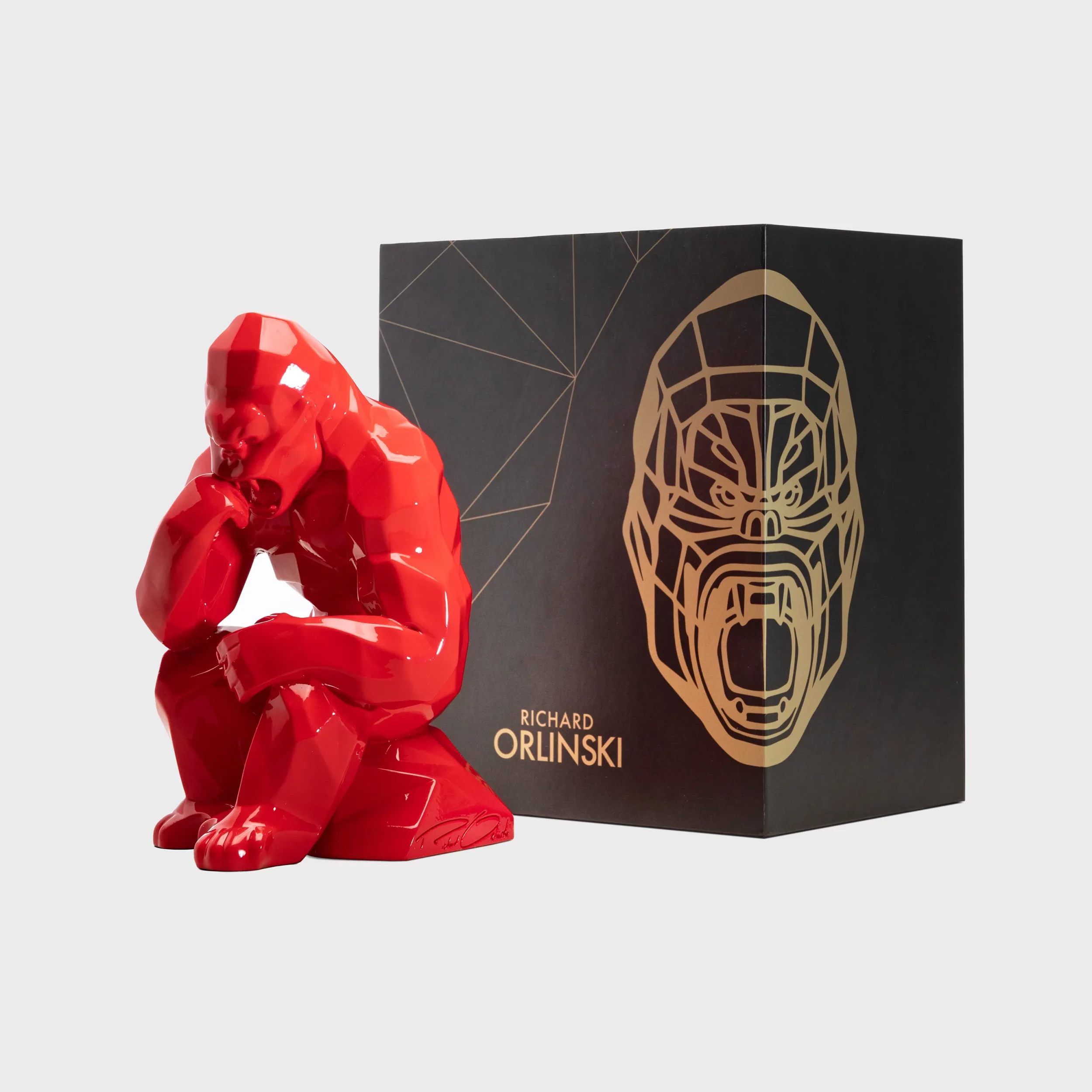 Kong Penseur by Richard Orlinski inspired by Auguste Rodin artwork - Orlinski edition museum in partnership with Artémus