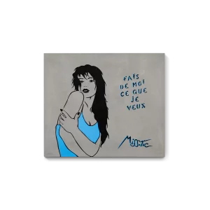 Latest Miss.Tic silkscreen on concrete - Fais de moi ce que je veux - Grand Collectionner edition