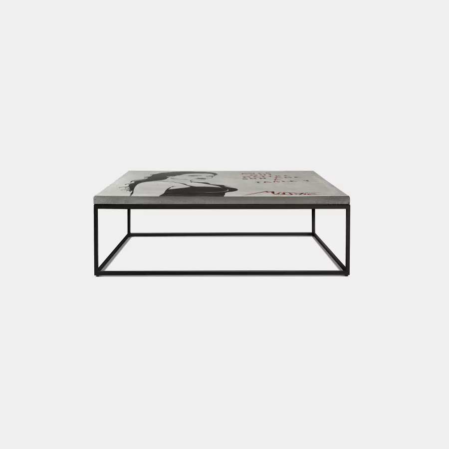 Miss.Tic limited edition concrete coffee table